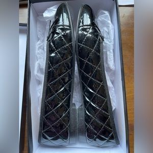CHANEL patent leather ballerina flats with box, 39.5